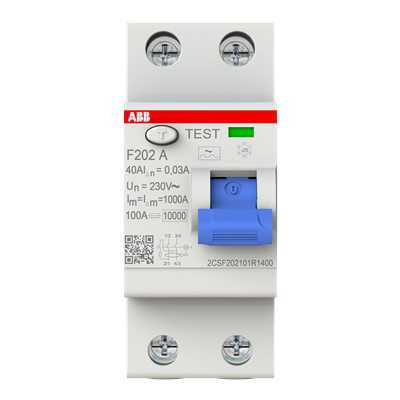 INTERRUPTOR DIFERENCIAL 2X40A 30MA F202 A-40/0.03 2CSF202101R1400 ABB - Imagen 3