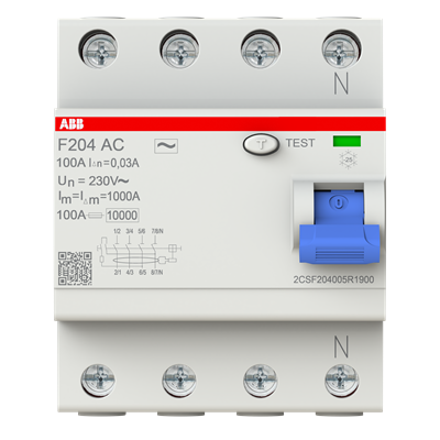 INTERRUPTOR DIFERENCIAL 4X100A 30MA F204 AC-100/0.03 2CSF204005R1900 ABB - Imagen 3