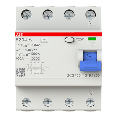 INTERRUPTOR DIFERENCIAL 4X25A 30MA F204 A-25/0.03 2CSF204101R1250 ABB - Imagen 3