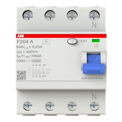 INTERRUPTOR DIFERENCIAL 4X63A 30MA F204 A-63/0.03 2CSF204101R1630 ABB - Imagen 3