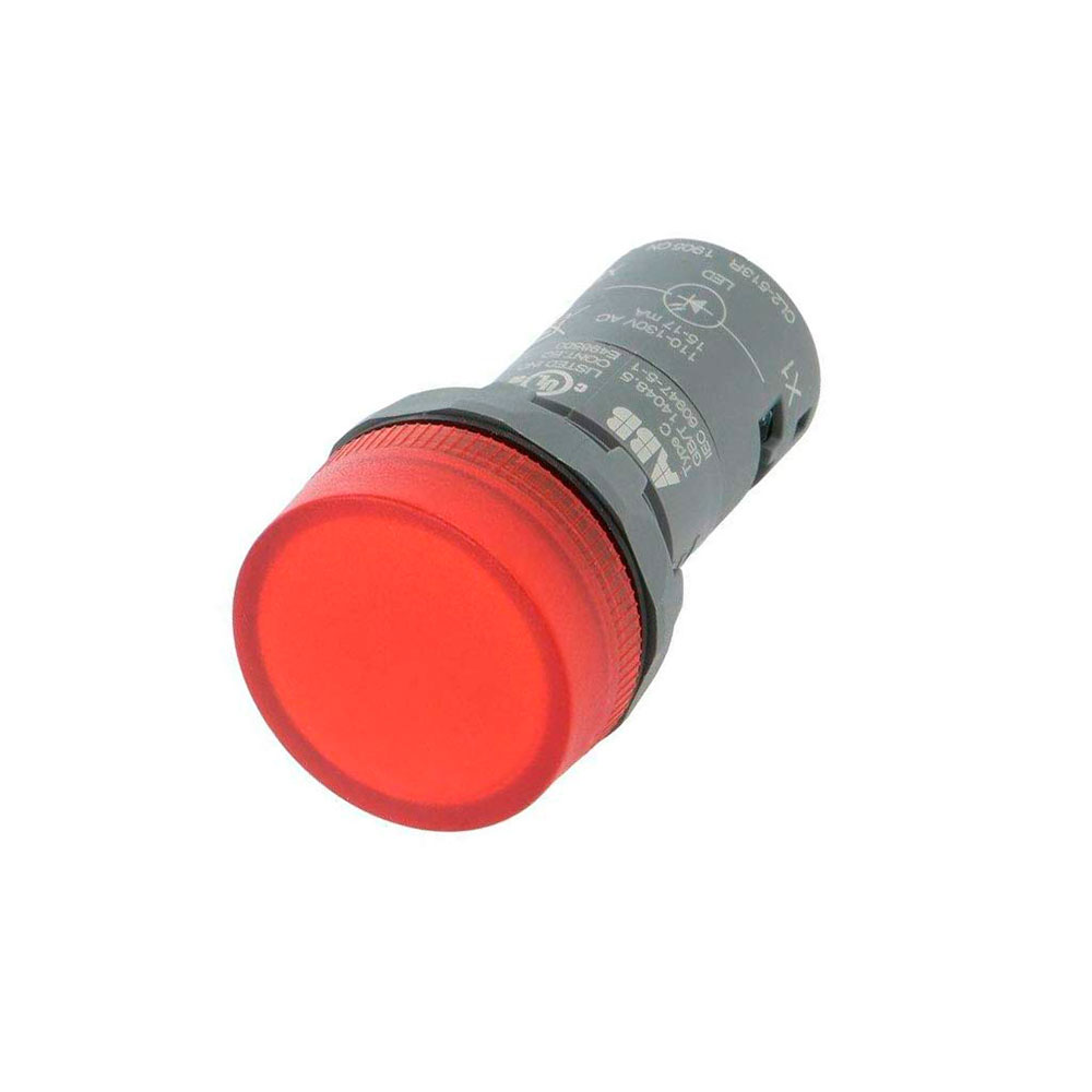 PILOTO ROJO LED INTEGRADO 110-130VAC 22mm IP66 CL2-513R 1SFA619403R5131 ABB