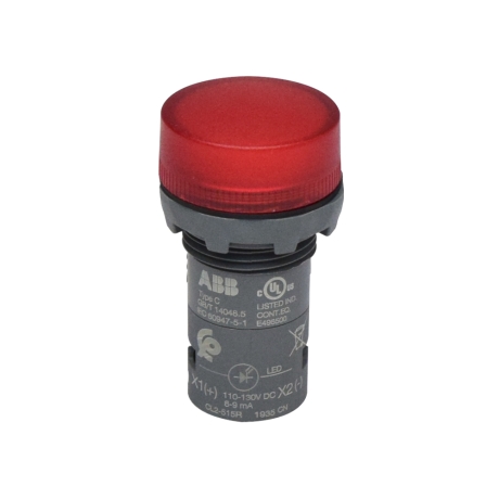 PILOTO ROJO LED INTEGRADO 110-130VDC 22mm IP66 CL2-515R 1SFA619403R5151 ABB