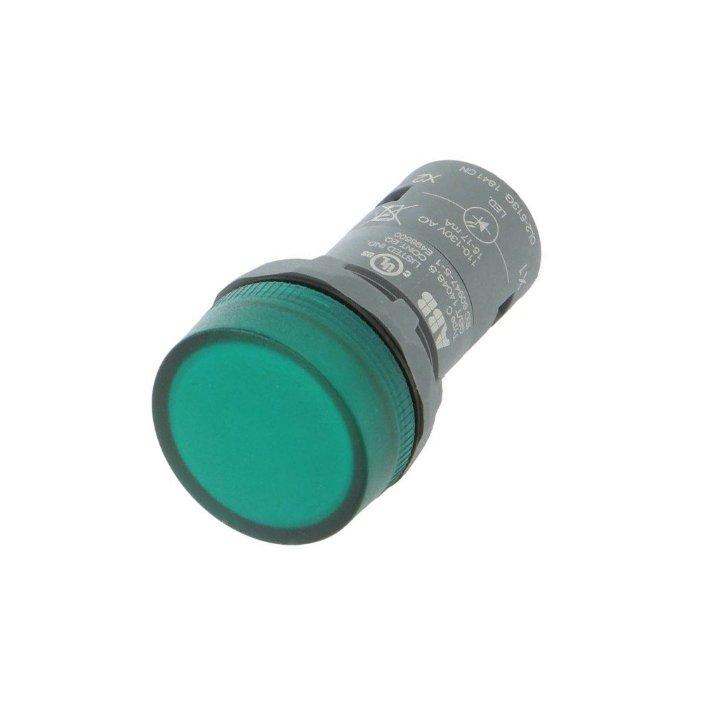 PILOTO VERDE LED INTEGRADO 110-130VAC 22mm IP66 CL2-513G 1SFA619403R5132 ABB