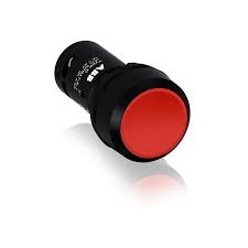 PULSADOR COMPACTO RASANTE BIZEL PLASTICO 1NC ROJO MODELO CP1-10R-01 1SFA619100R1041 ABB
