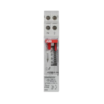 INTERRUPTOR HORARIO ANALÓGICO SERIE AD1NO-R-15M 230VAC 1NA 2CSM222461R1000 ABB - Imagen 2