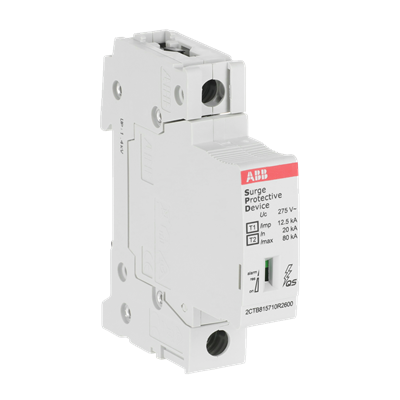 LIMITADOR DE SOBRETENSION OVR T1-T2 12.5-275s P QS 1P 230/400V 2CTB815710R1200 ABB - Imagen 2