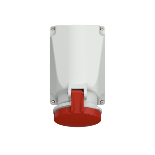 TOMA VISIBLE 63AMP 3P+N+T 415V ROJO 6H IP44 1145A MENNEKES - Imagen 2